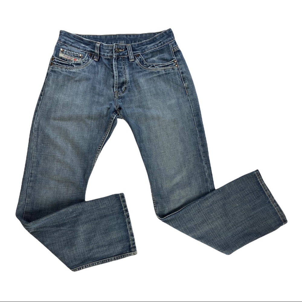 Mens Diesel Jeans Size 34 x 32 Straight Distressed